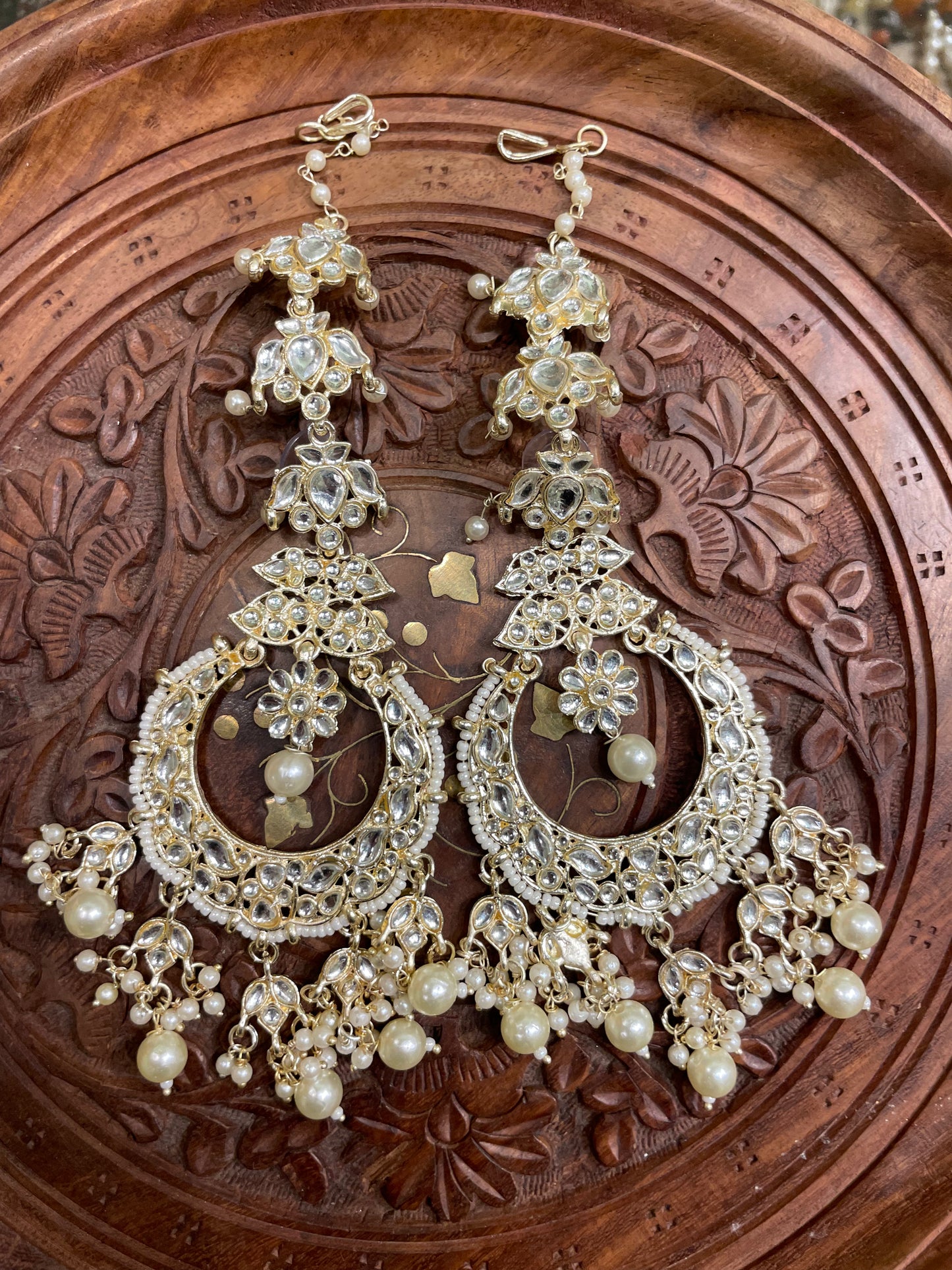 ETHNIC DANGLER BALI IVORY EARRINGS