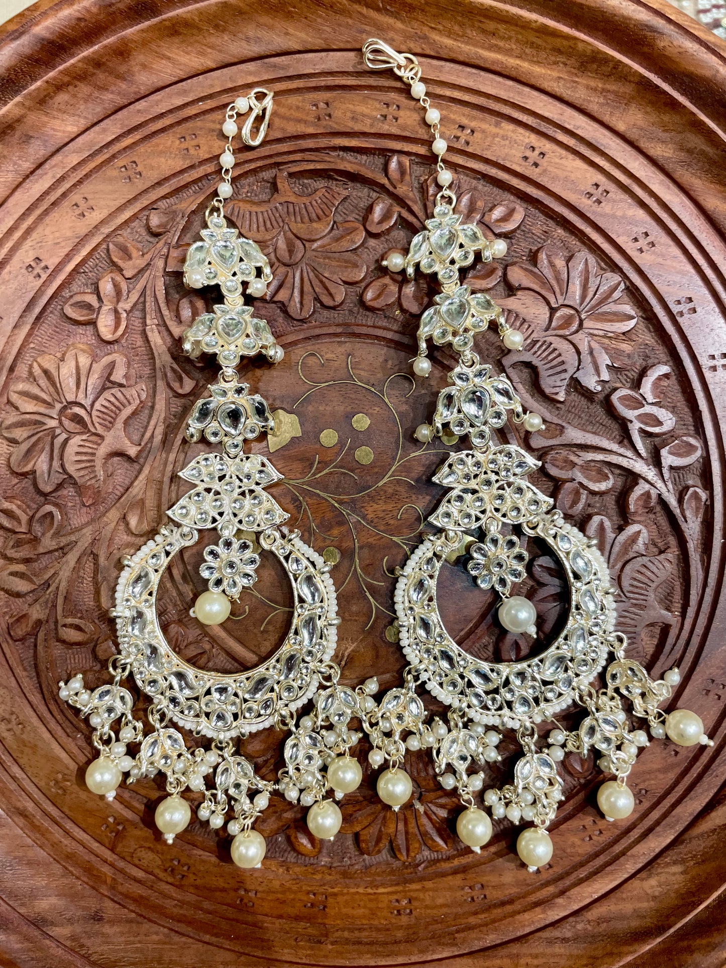 ETHNIC TRADITIONAL CHANDBALI DANGLER EARRINGS