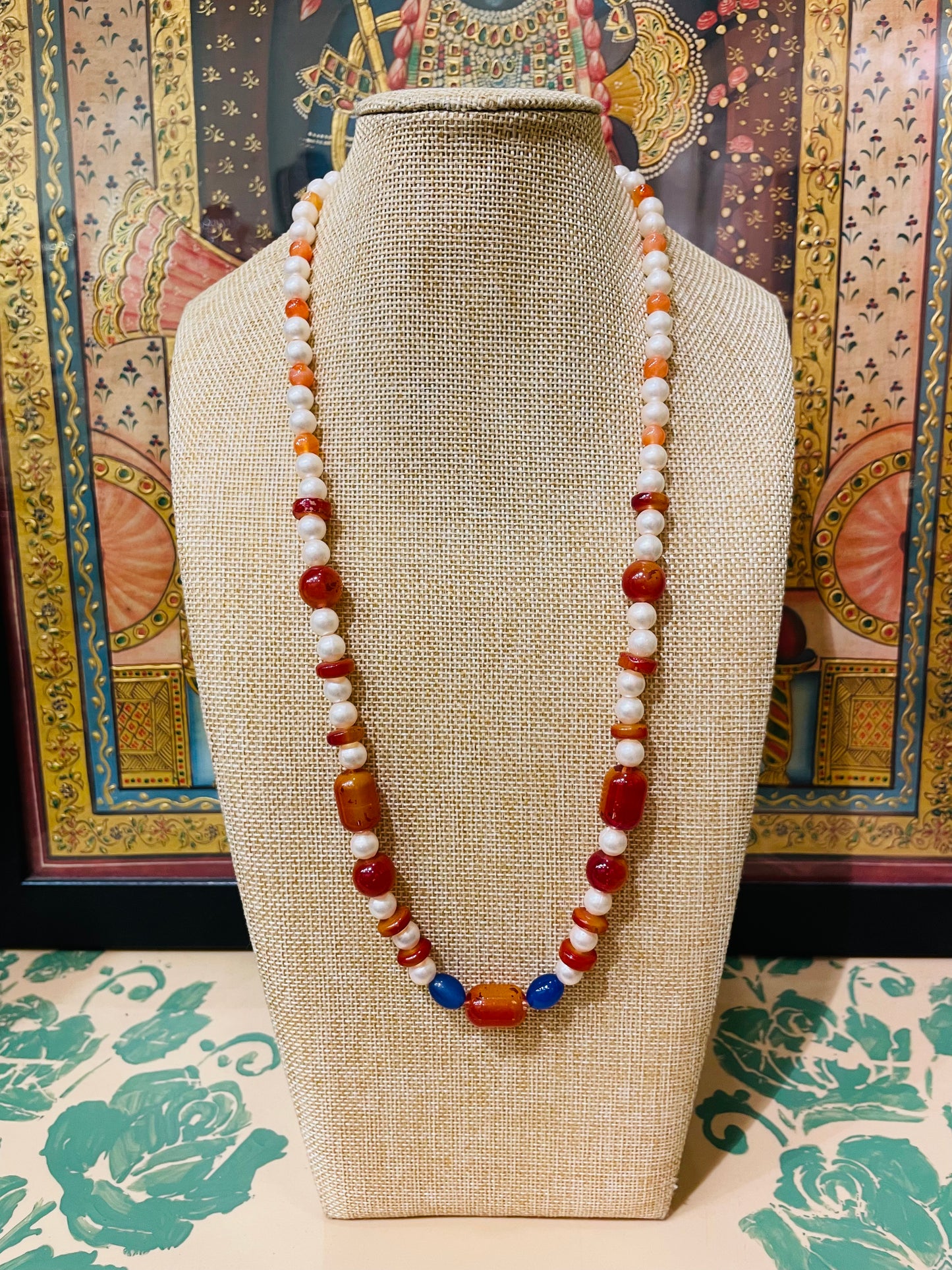 SEMI PRECIOUS DESIGNER STRING NECKLACE