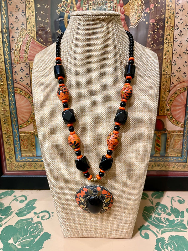 TRIBAL PENDANT LONG DESIGNER NECKLACE