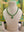EMERALD GREEN HALO PENDANT MOISSANITE DESIGNER NECKLACE SET