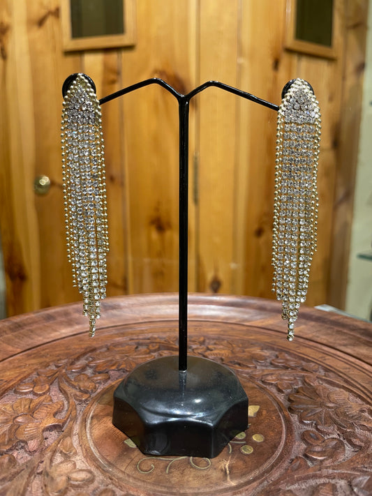 ZIRCON COCKTAIL WESTERN EARRINGS