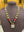 SILVER PATRA TRIBAL ART ANTIQUE JADE SEMI PRECIOUS STONE NECKLACE