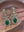 EMERALD ROYAL GREEN PREMIUM MOISSANITE HALO EARRINGS